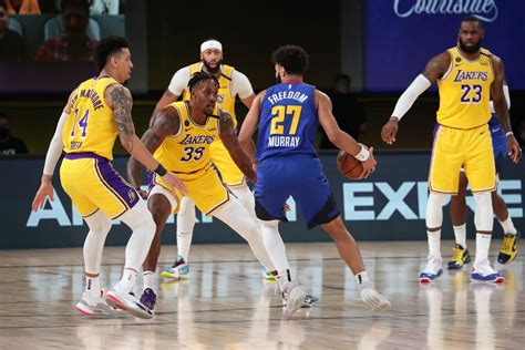 denver nuggets vs los angeles lakers score